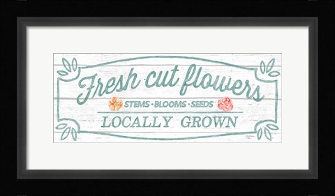 Framed Pastel Flower Market VI Print