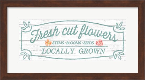 Framed Pastel Flower Market VI Print