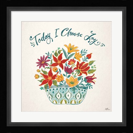 Framed Happy Thoughts III Print