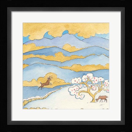 Framed Riverside VI Print