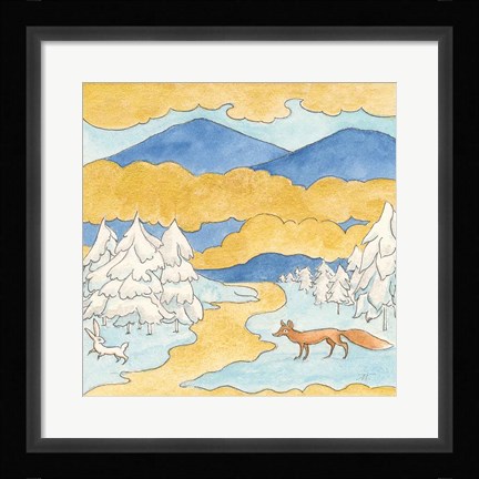 Framed Riverside III Print