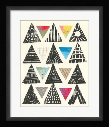 Framed Triangles Print