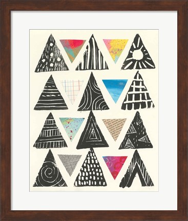 Framed Triangles Print
