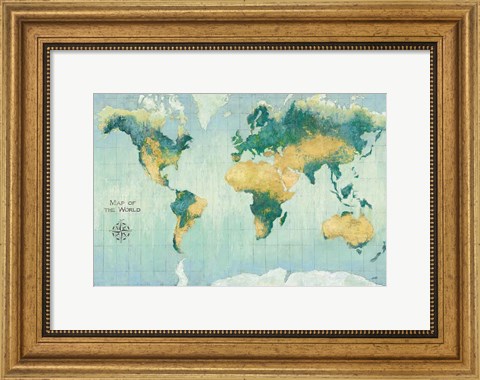 Framed Golden Earth Print