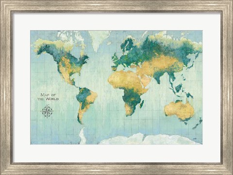 Framed Golden Earth Print