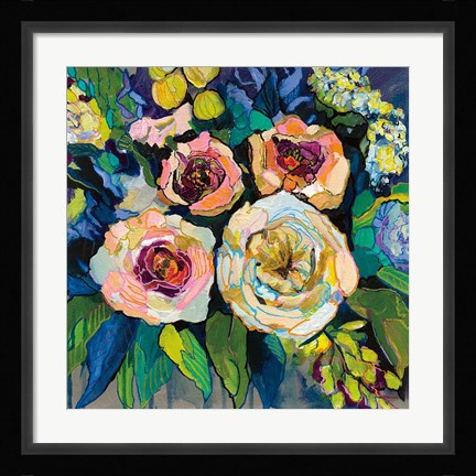Framed Peony Garden Print