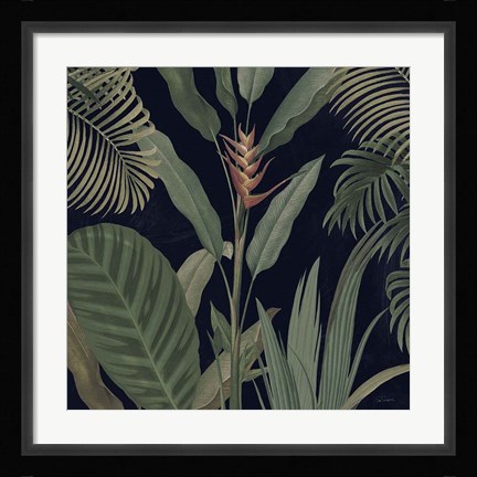Framed Dramatic Tropical II Light Print