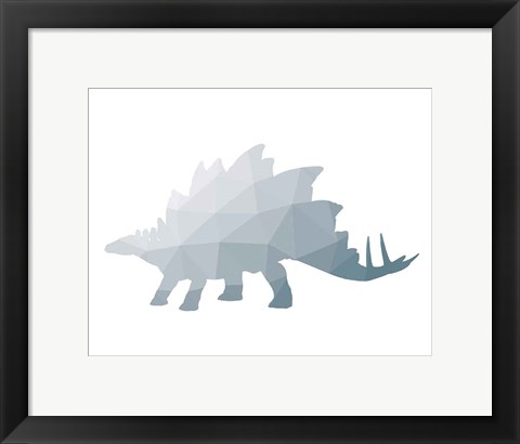 Framed Geo Dinosaur II Print
