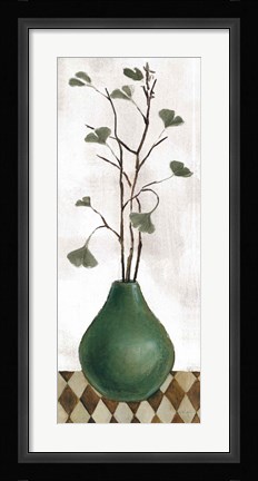 Framed Zen Panel I on White Print