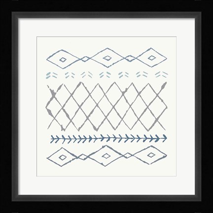 Framed Nordic Vibes IV Blue Print