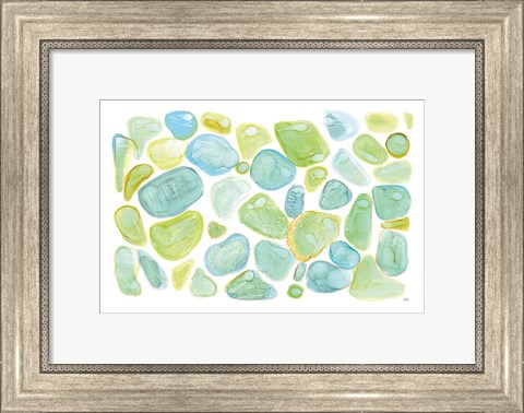 Framed Seaglass Abstract Print