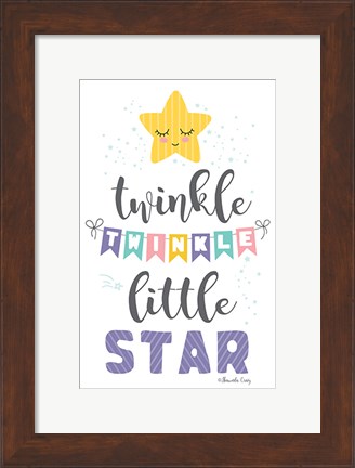 Framed Twinkle Little Star Print
