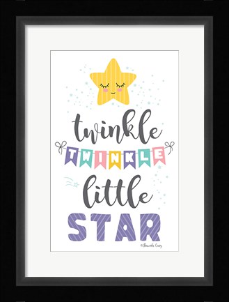 Framed Twinkle Little Star Print