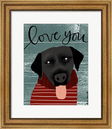 Framed Love You Lab Print