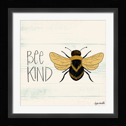 Framed Bee Kind Print