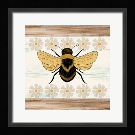 Framed Farmhouse Bee Print