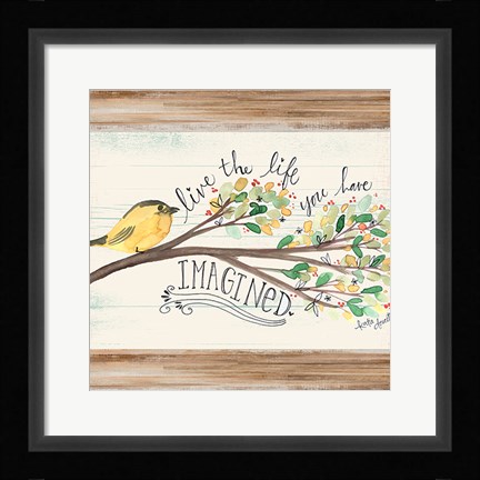 Framed Imagined Canary Print