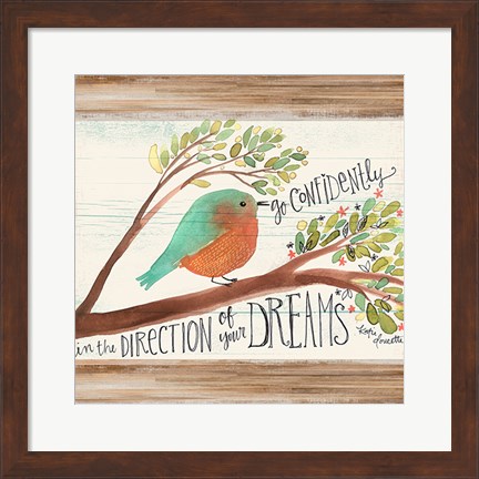 Framed Confident Bird Print