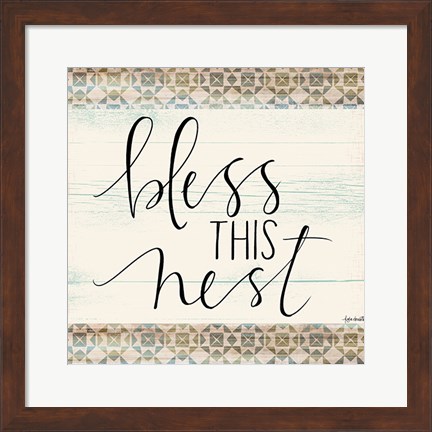 Framed Bless This Nest Print