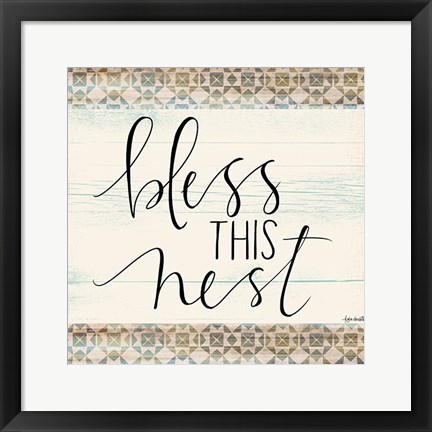 Framed Bless This Nest Print