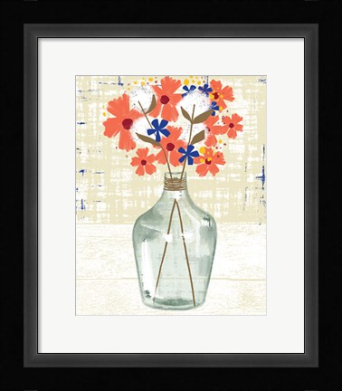 Framed Glass Vase Print