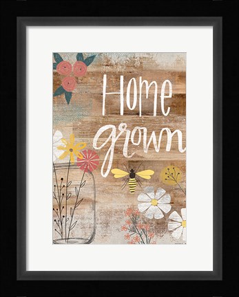 Framed Home Grown Print