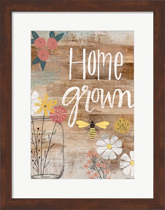 Framed Home Grown Print