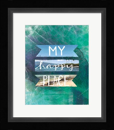 Framed My Happy Place II Print
