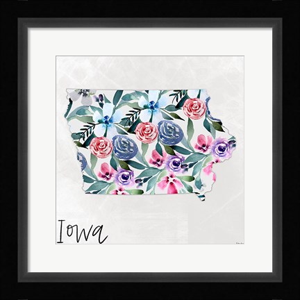 Framed Iowa Print