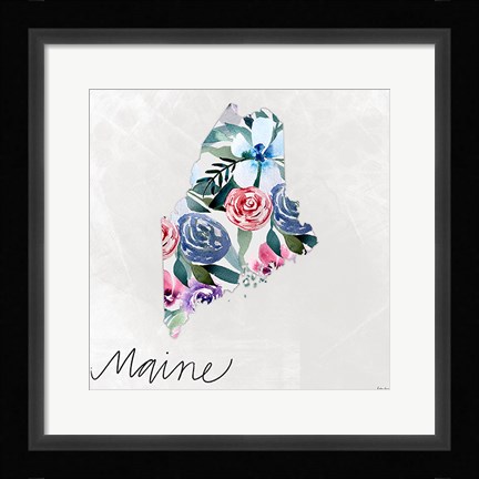 Framed Maine Print