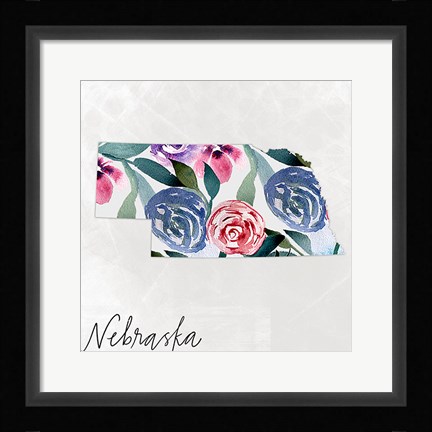 Framed Nebraska Print
