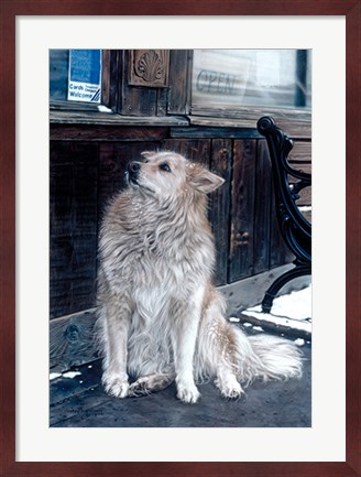Framed No Dogs Allowed Print