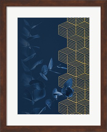 Framed Blue II Print