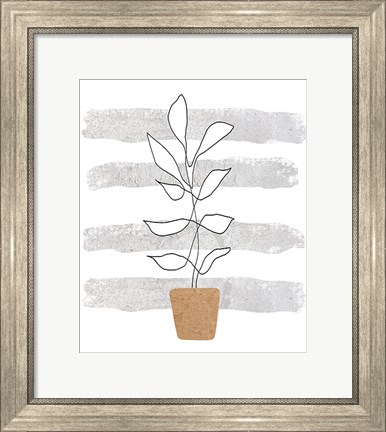 Framed Scandi Plant Print