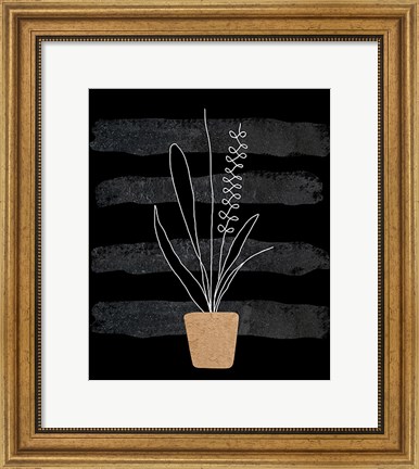 Framed Scandi Plant II Print