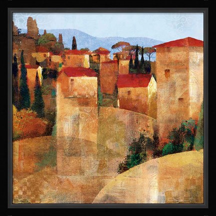 Framed Tuscan Hillside Print