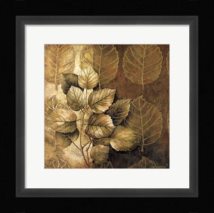 Framed Leaf Patterns III Print