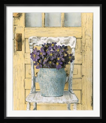 Framed Cottage Bouquet II Print