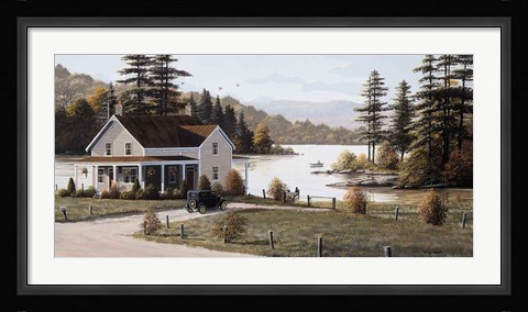 Framed Out on the Lake Print