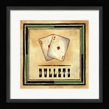 Framed Bullets Print
