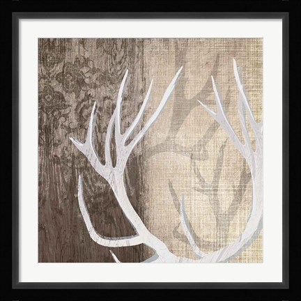Framed Deer Lodge I Print