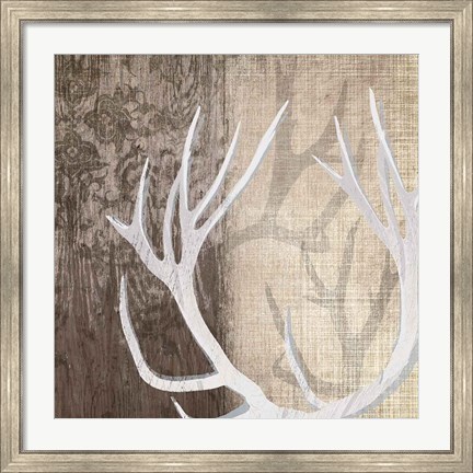Framed Deer Lodge I Print