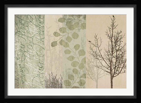 Framed Go Green Print