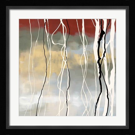 Framed Silver Birch I Print