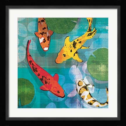Framed Lucky Koi I Print