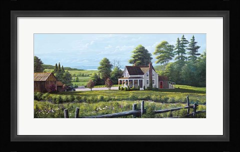 Framed Hanging Baskets Print