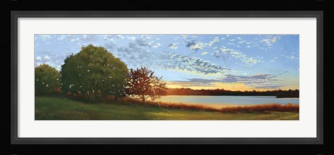 Framed Lakeside Sunrise Print