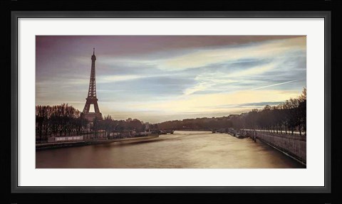 Framed Paris Sunset Print