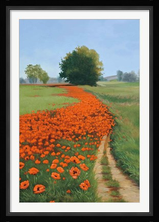 Framed Poppy Field Print