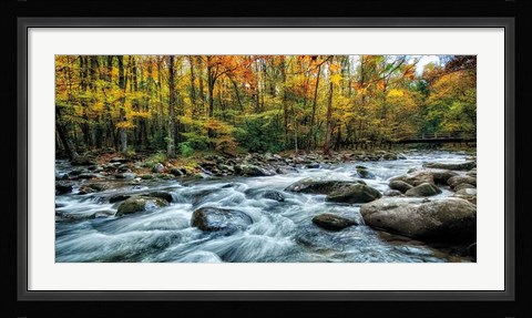 Framed Painted Autumn Print